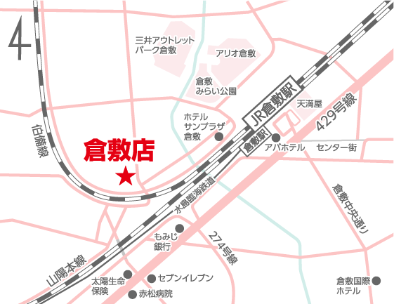 倉敷店MAP